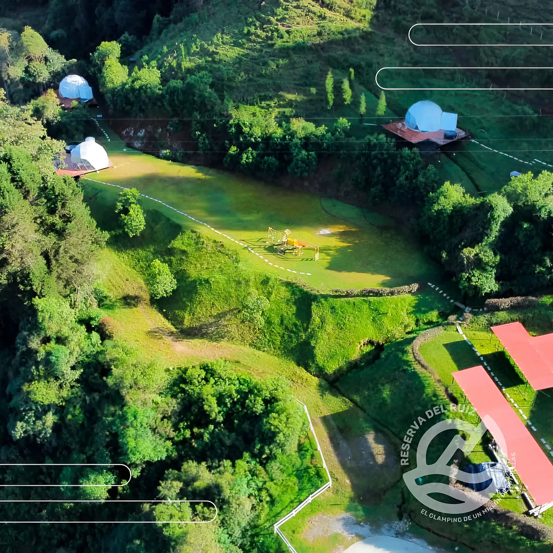 Glamping vista, Reserva del Ruiz